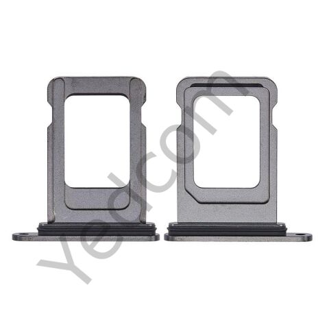 IPhone 14 PRO MAX Çift Sim Tepsisi Sim Aparatı Sim Kart Yuvası Siyah