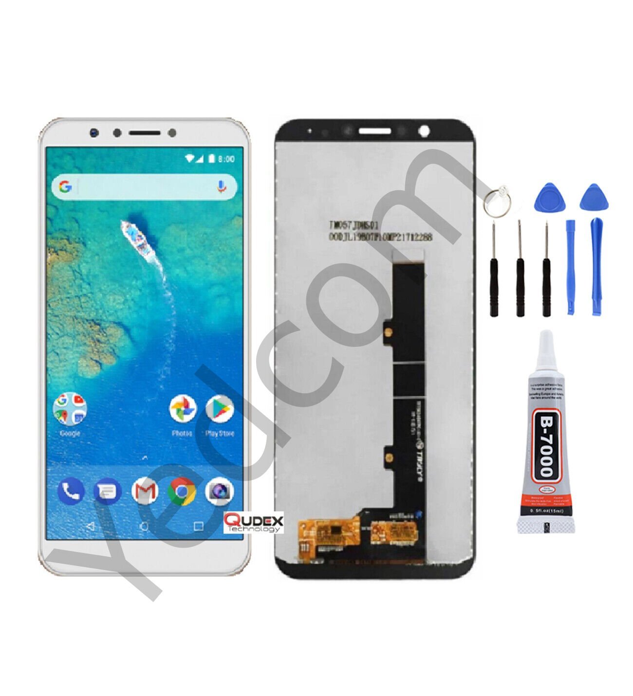 General Mobile Gm8 Beyaz Ekran Lcd Dokunmatik Tamir Seti Beraber