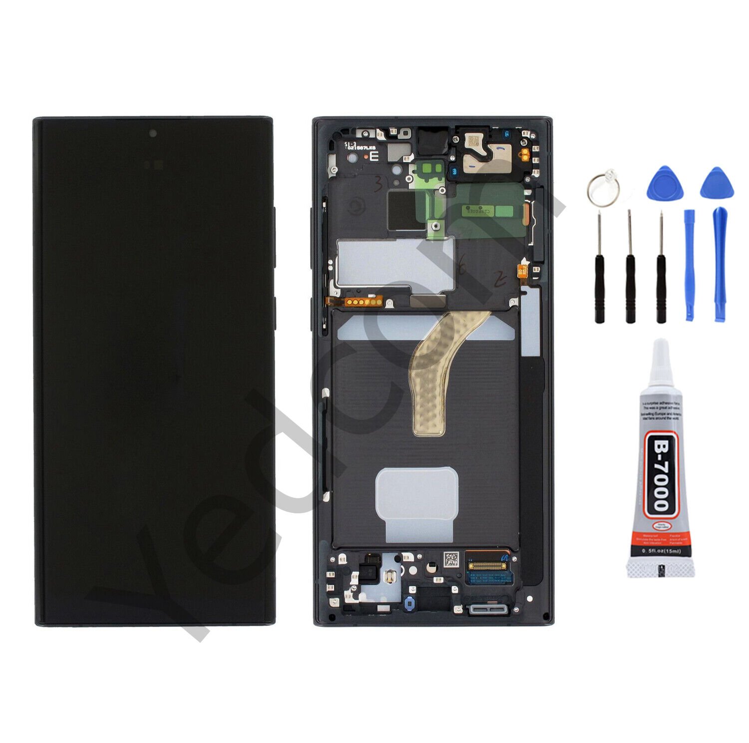 Samsung S22 ULTRA S908 Çıtalı Ekran Lcd Dokunmatik Tamir Seti Beraber