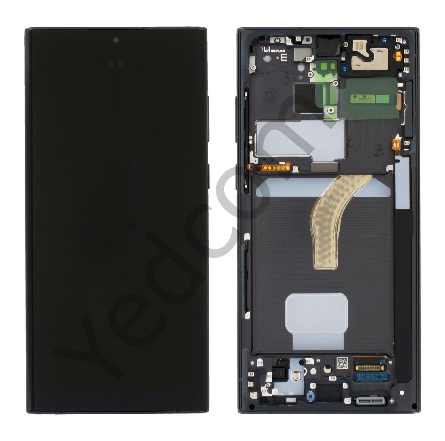 Samsung S22 ULTRA S908 Çıtalı Lcd Ekran ve Dokunmatik Komple Ekran Yüksek Kalite