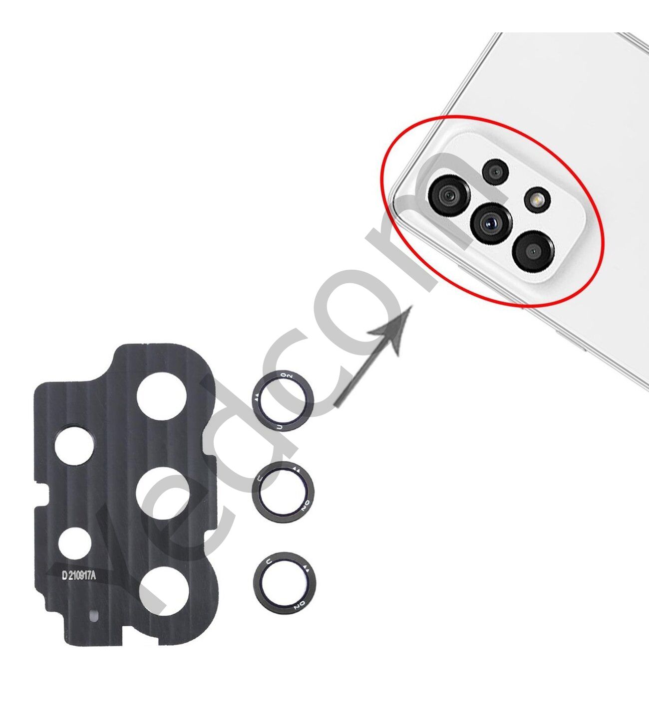 Samsung A73 5G Kamera Camı Kamera Lensi FULL