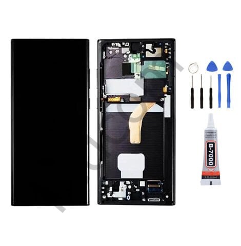 Samsung S23 ULTRA S918B Çıtalı Ekran Lcd Dokunmatik Tamir Seti Beraber