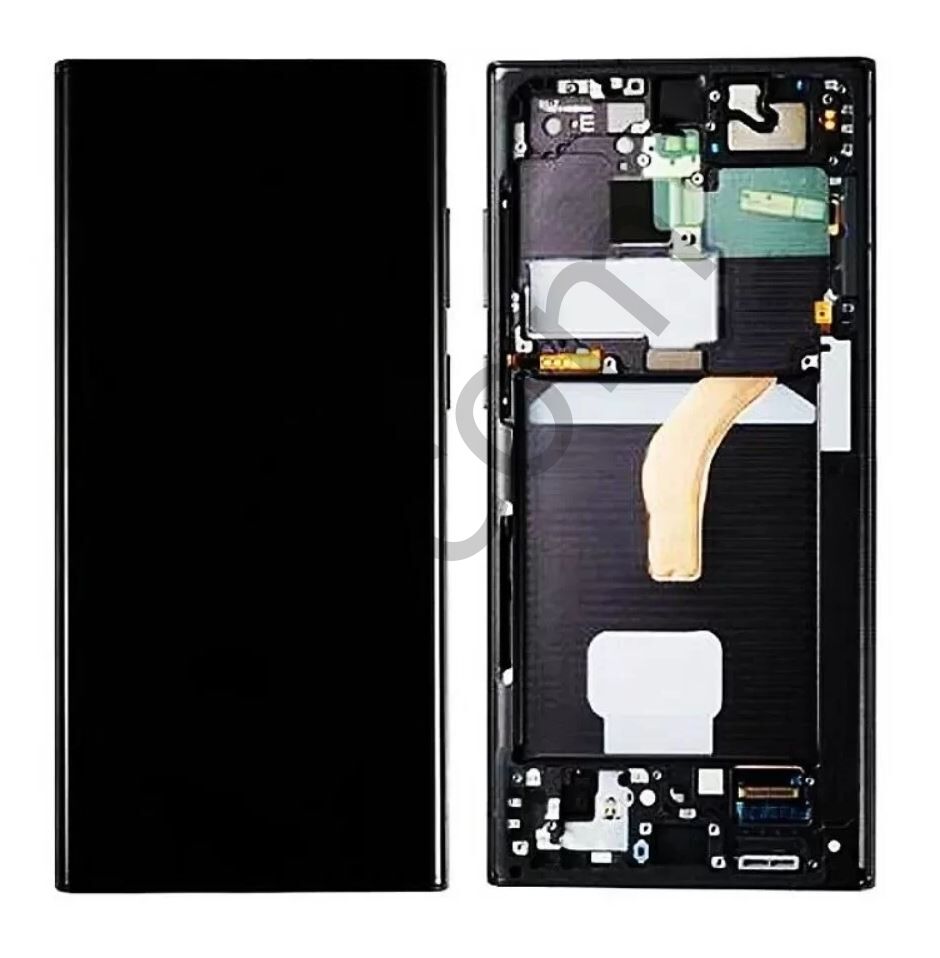 Samsung S23 ULTRA S918B Çıtalı Lcd Ekran ve Dokunmatik Komple Ekran Yüksek Kalite
