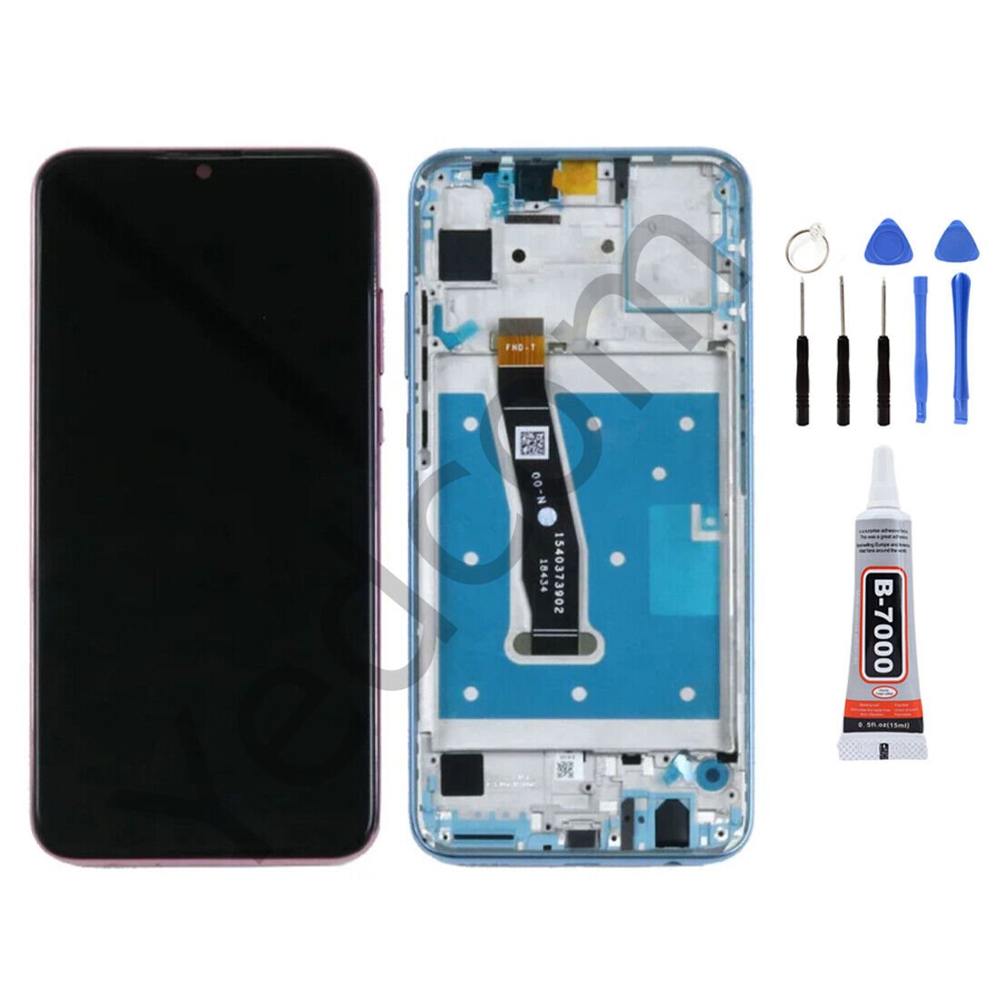 Huawei Honor 20 Lite Çıtalı Ekran Lcd Dokunmatik Tamir Seti Beraber Mavi