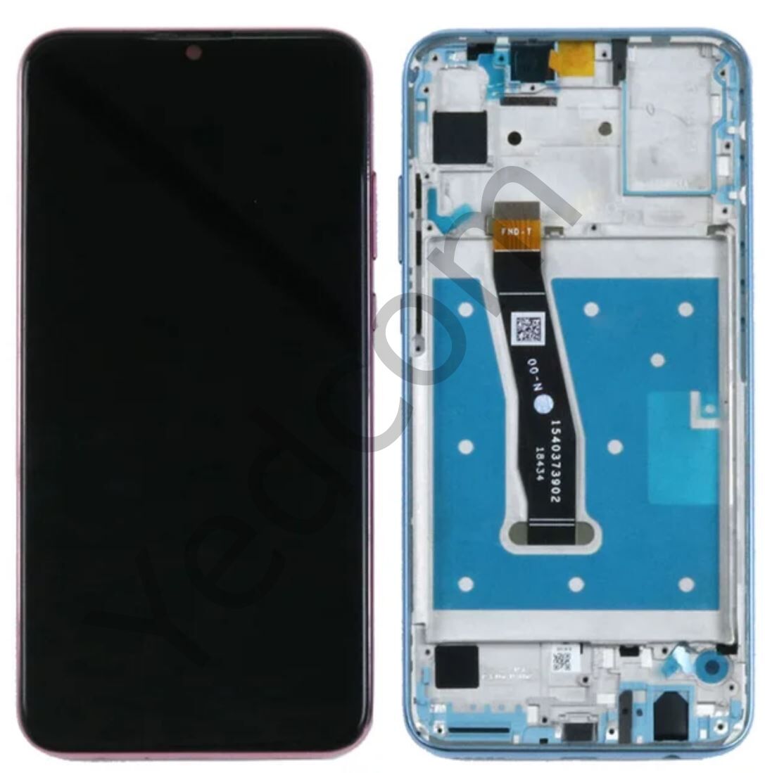 Huawei Honor 20 Lite Çıtalı Lcd Ekran ve Dokunmatik Komple Ekran Yüksek Kalite Mavi