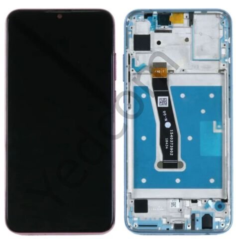 Huawei Honor 20 Lite Çıtalı Lcd Ekran ve Dokunmatik Komple Ekran Yüksek Kalite Mavi