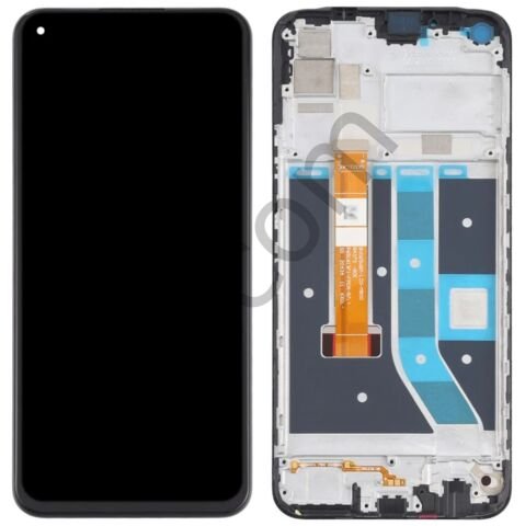 Huawei Honor 9A Çıtalı Siyah Lcd Ekran ve Dokunmatik Komple Ekran Yüksek Kalite