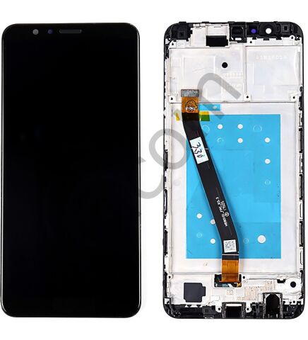 Huawei Honor 7X Çıtalı Lcd Ekran ve Dokunmatik Komple Ekran Yüksek Kalite Siyah