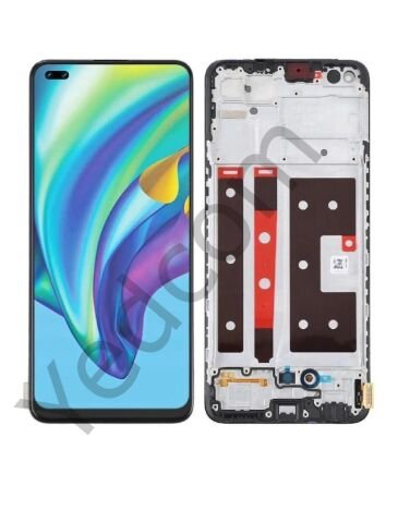 Oppo Reno 4 Lite Çıtalı Lcd Ekran ve Dokunmatik Komple Ekran Yüksek Kalite