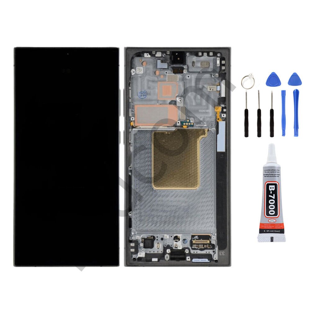 Samsung S24 ULTRA Çıtalı Ekran Lcd Dokunmatik Tamir Seti Beraber