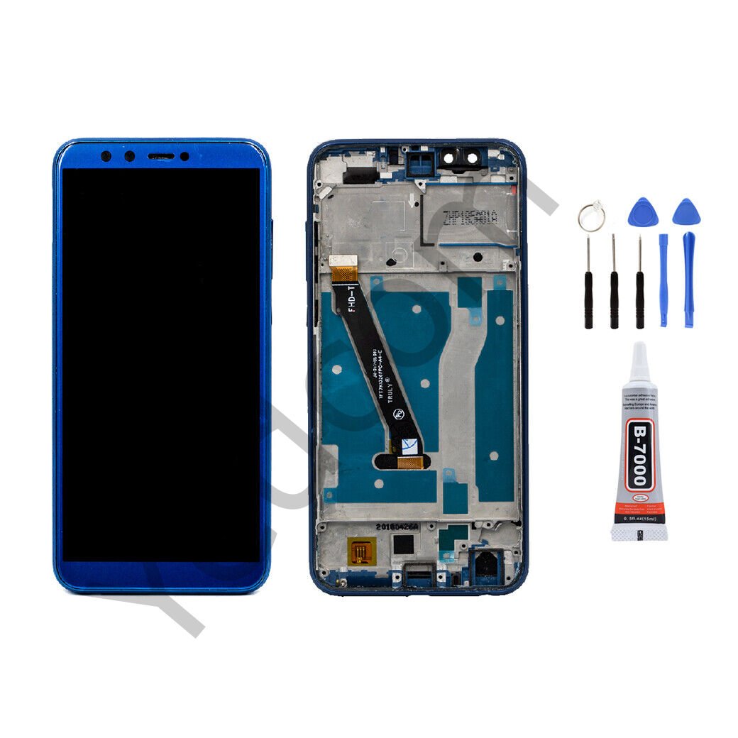 Huawei Honor 9 Lite Çıtalı Ekran Lcd Dokunmatik Tamir Seti Beraber Mavi