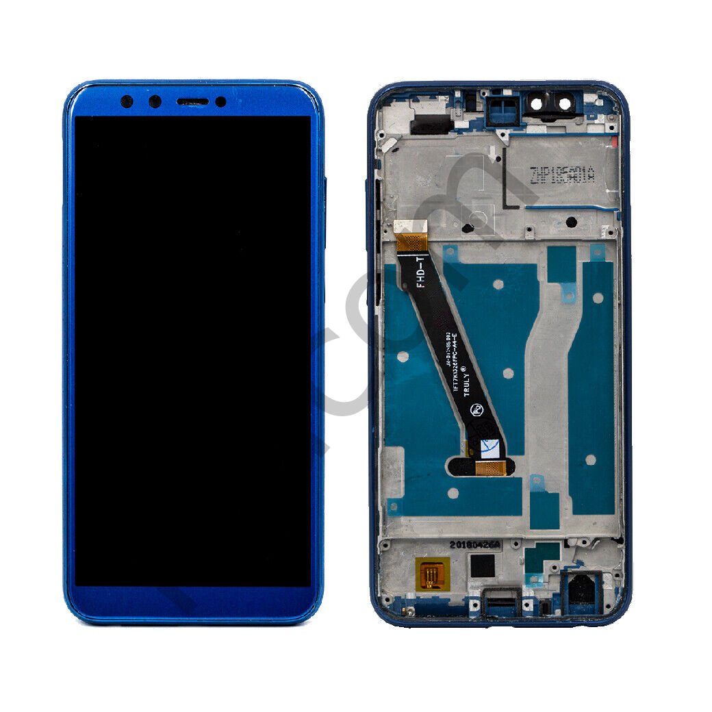 Huawei Honor 9 Lite Çıtalı Lcd Ekran ve Dokunmatik Komple Ekran Yüksek Kalite Mavi