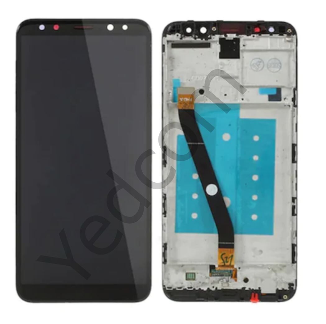 Huawei Mate 10 Lite Çıtalı Lcd Ekran ve Dokunmatik Komple Ekran Yüksek Kalite Siyah