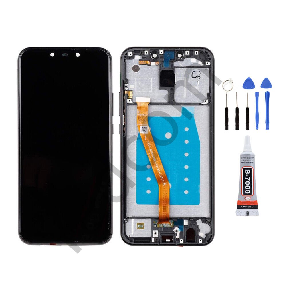 Huawei Mate 20 Lite Çıtalı Ekran Lcd Dokunmatik Tamir Seti Beraber Siyah