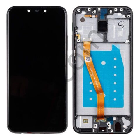 Huawei Mate 20 Lite Çıtalı Lcd Ekran ve Dokunmatik Komple Ekran Yüksek Kalite Siyah