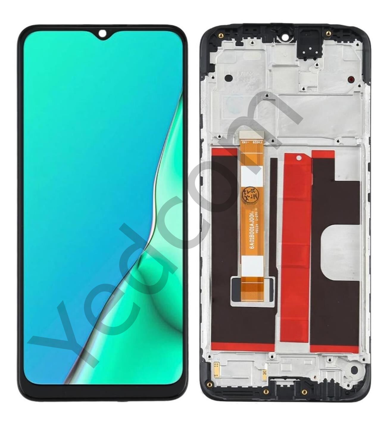 Oppo A5 2020 Çıtalı Lcd Ekran ve Dokunmatik Komple Ekran Yüksek Kalite