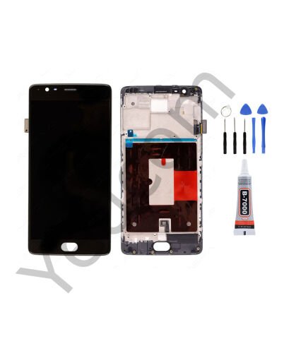 OnePlus 3 Tft Çıtalı Ekran Lcd Dokunmatik Tamir Seti Beraber