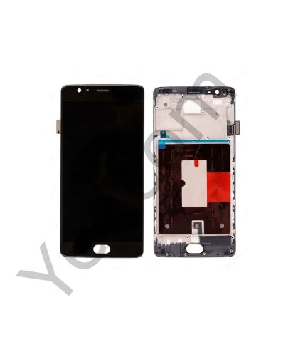OnePlus 3 Tft Çıtalı Lcd Ekran ve Dokunmatik Komple Ekran Yüksek Kalite