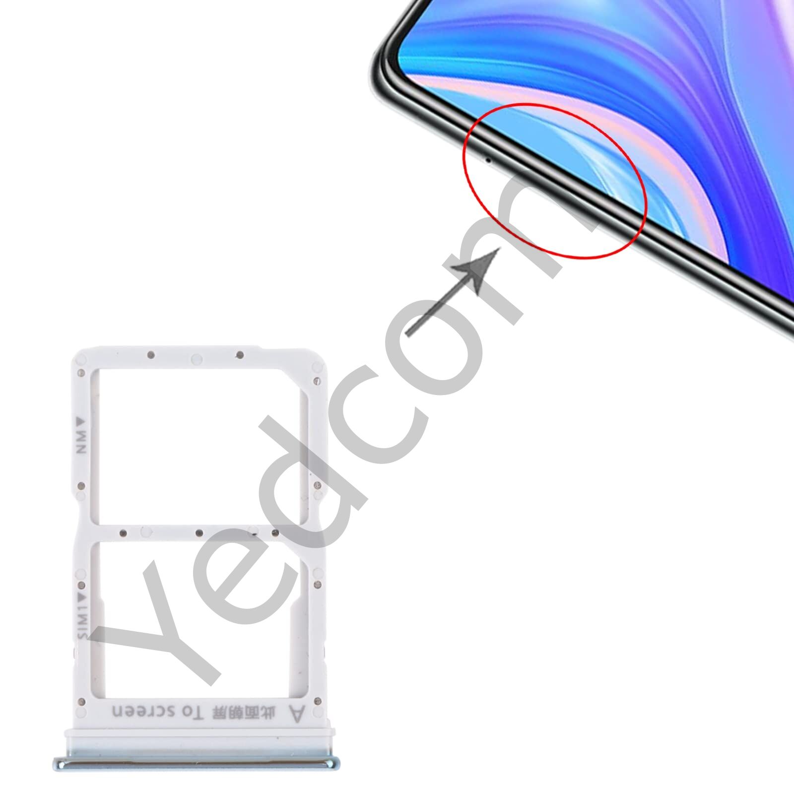 HUAWEİ NOVA 7İ Sim Tepsisi Aparatı Sim Kart Yuvası Beyaz