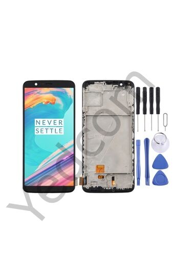 OnePlus 5T Tft Çıtalı Lcd Ekran ve Dokunmatik Komple Ekran Yüksek Kalite