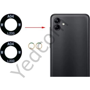 Samsung A04E Kamera Camı Kamera Lensi SADE