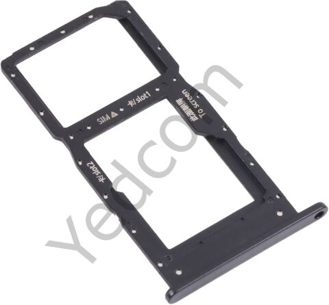 HUAWEİ NOVA Y61 Sim Tepsisi Aparatı Sim Kart Yuvası Siyah