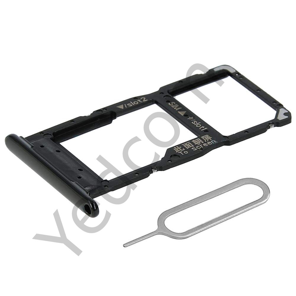 HUAWEİ P SMART 2019 Sim Tepsisi Aparatı Sim Kart Yuvası Siyah