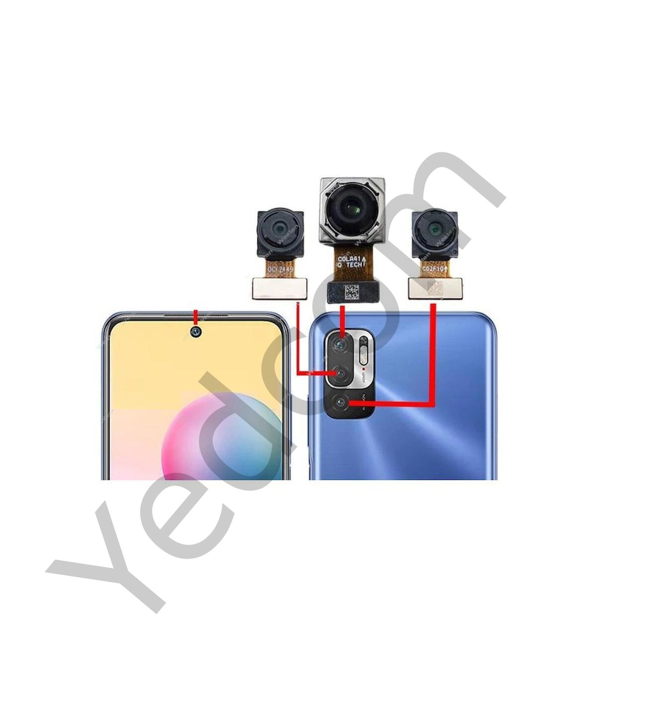Xiaomi REDMİ NOTE 10 5G Arka Kamera FULL SET