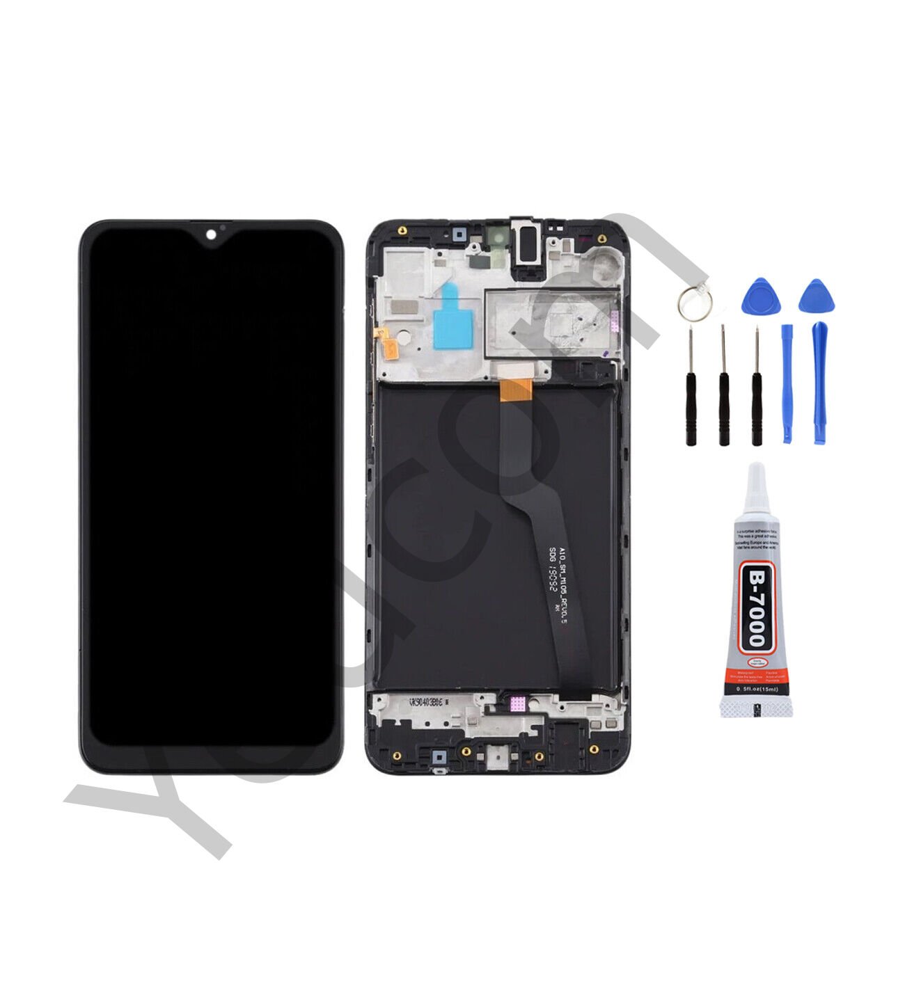 Samsung A10 A105F Çıtalı Ekran Lcd Dokunmatik Tamir Seti Beraber