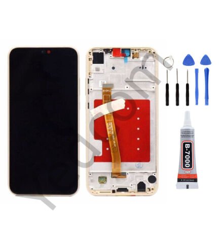 Huawei P20 Lite Çıtalı Ekran Lcd Dokunmatik Tamir Seti Beraber Gold