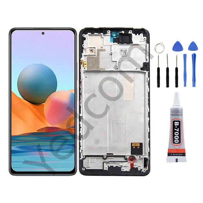 Xiaomi Redmi Note 10 Pro Çıtalı Ekran Lcd Dokunmatik Tamir Seti Beraber
