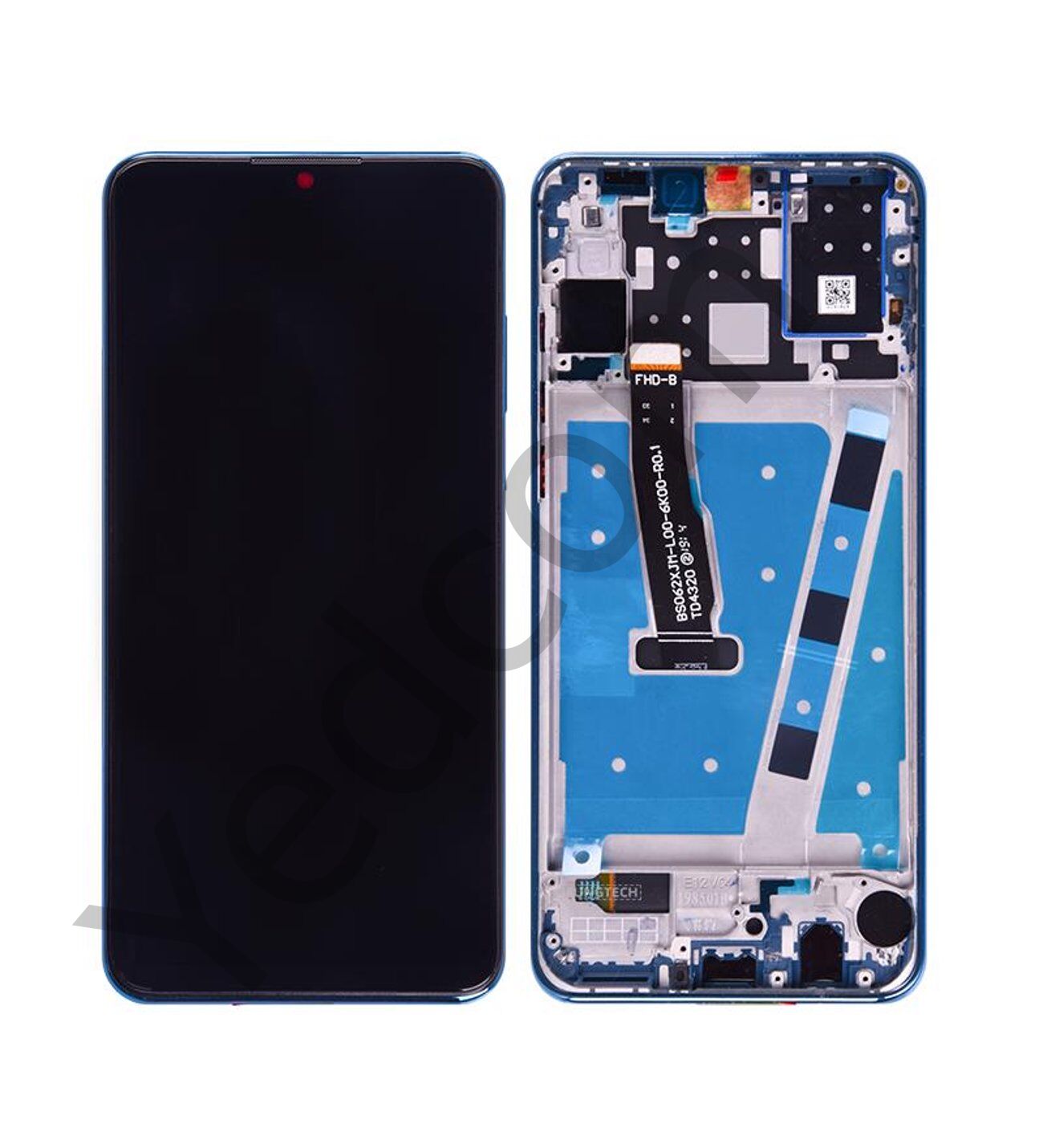 Huawei P30 Lite 24MP Çıtalı Lcd Ekran ve Dokunmatik Komple Ekran Yüksek Kalite Mavi