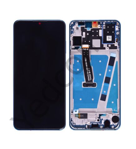 Huawei P30 Lite 24MP Çıtalı Lcd Ekran ve Dokunmatik Komple Ekran Yüksek Kalite Mavi