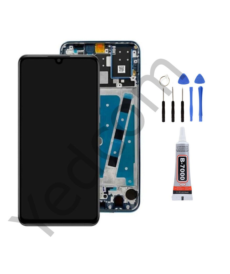 Huawei P30 Lite 24MP Çıtalı Ekran Lcd Dokunmatik Tamir Seti Beraber Siyah