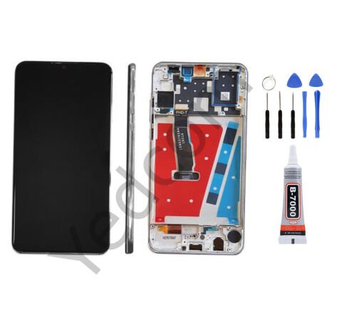 Huawei P30 Lite 48MP Çıtalı Ekran Lcd Dokunmatik Tamir Seti Beraber Gümüş