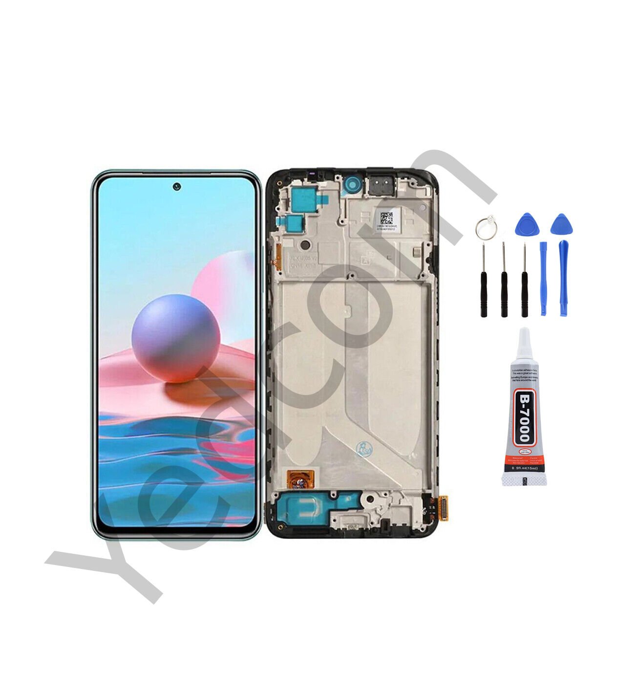 Xiaomi Redmi Note 10S 4G Çıtalı Ekran Lcd Dokunmatik Tamir Seti Beraber