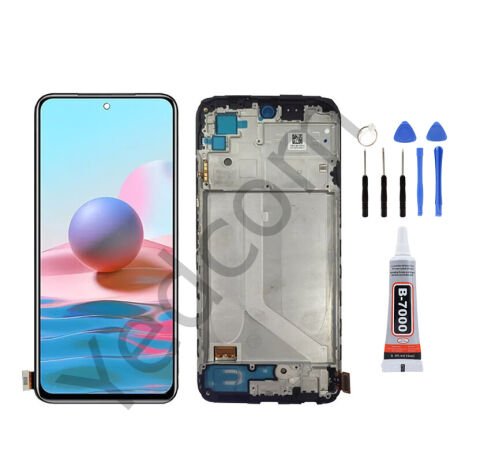 Xiaomi Redmi Note 10S Çıtalı Oled Ekran Lcd Dokunmatik Tamir Seti Beraber