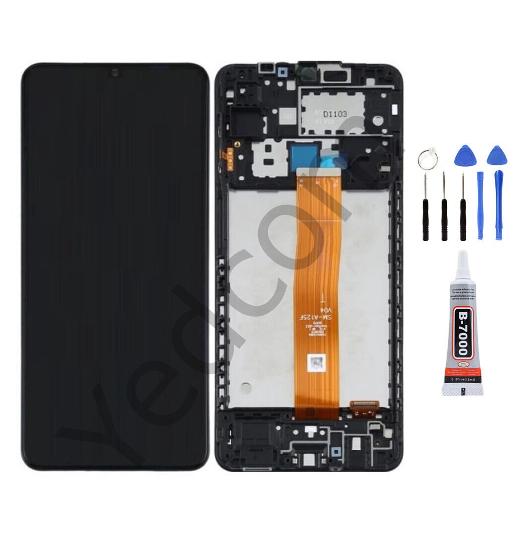 Samsung A12 A125F Çıtalı Ekran Lcd Dokunmatik Tamir Seti Beraber