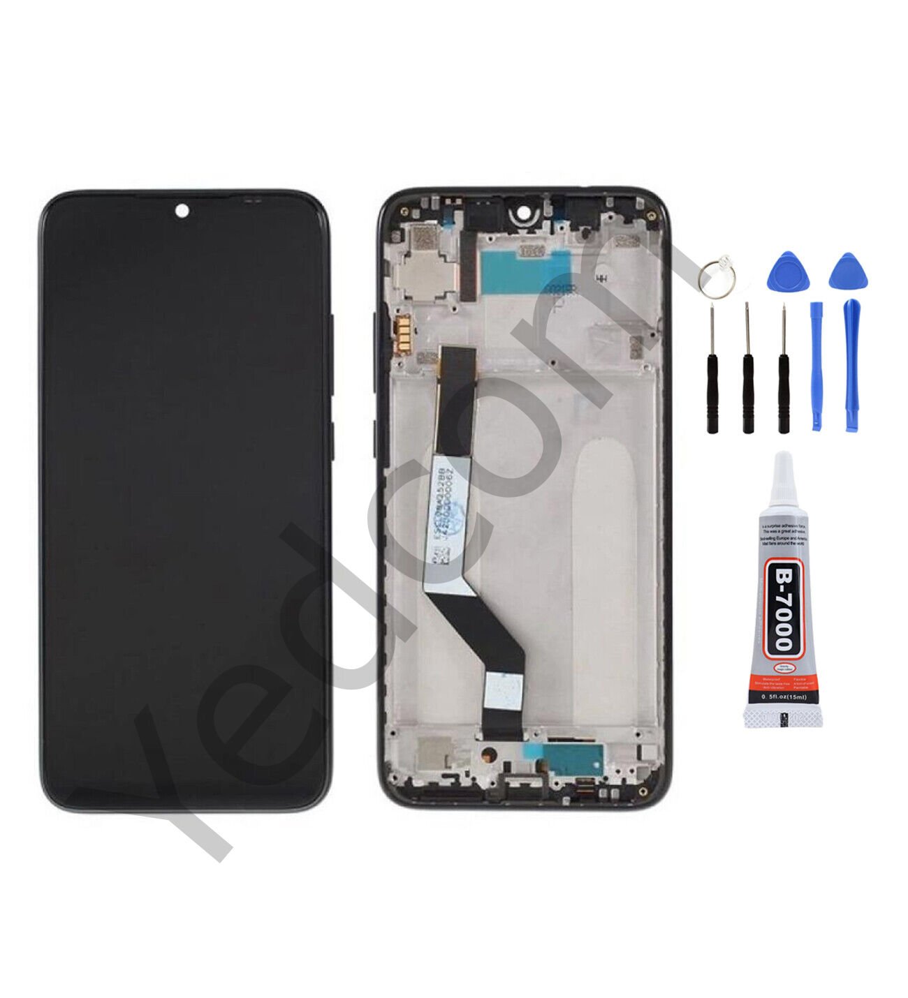 Xiaomi Redmi Note 7 Pro Çıtalı Ekran Lcd Dokunmatik Tamir Seti Beraber Siyah
