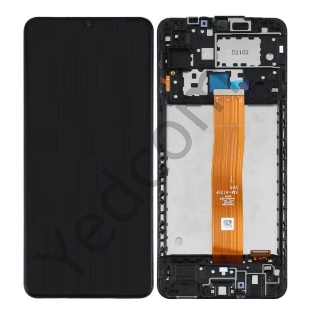 Samsung A12 A125F Çıtalı Lcd Ekran ve Dokunmatik Komple Ekran Yüksek Kalite