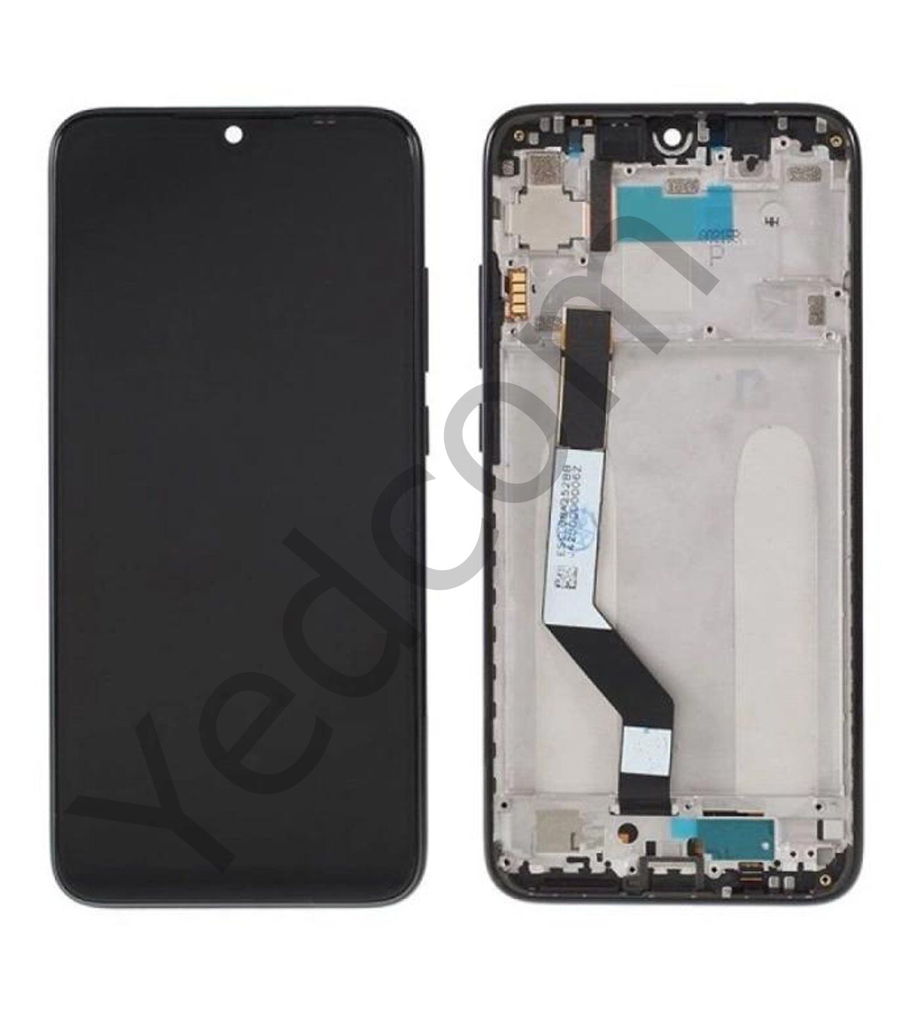 Xiaomi Redmi Note 7 Pro Çıtalı Siyah Lcd Ekran ve Dokunmatik Komple Ekran Yüksek Kalite Siyah