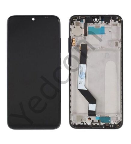 Xiaomi Redmi Note 7 Pro Çıtalı Siyah Lcd Ekran ve Dokunmatik Komple Ekran Yüksek Kalite Siyah