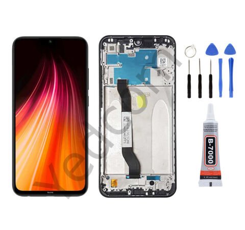 Xiaomi Redmi Note 8 Çıtalı Ekran Lcd Dokunmatik Tamir Seti Beraber Siyah