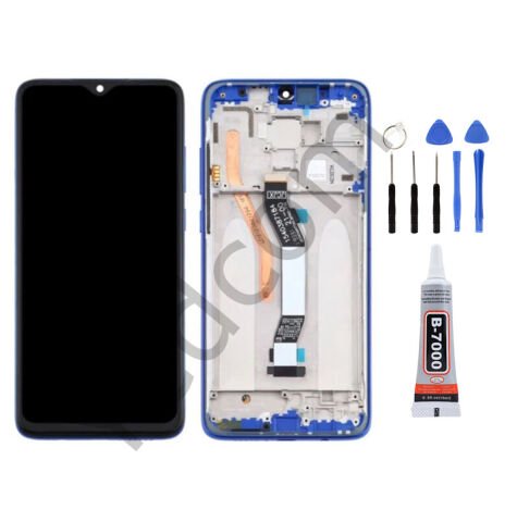 Xiaomi Redmi Note 8 Pro Çıtalı Ekran Lcd Dokunmatik Tamir Seti Beraber Mavi