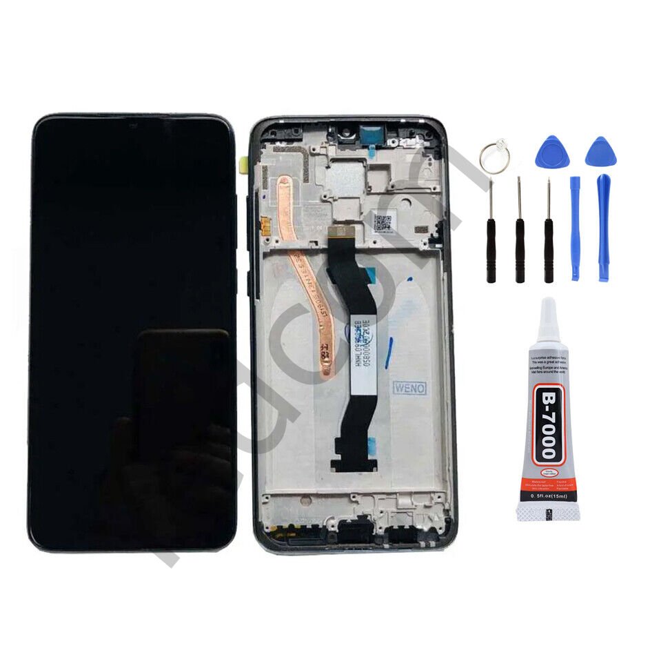 Xiaomi Redmi Note 8 Pro Çıtalı Ekran Lcd Dokunmatik Tamir Seti Beraber Siyah