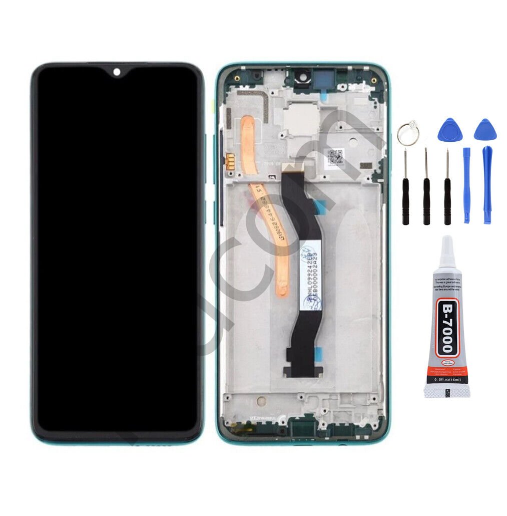 Xiaomi Redmi Note 8 Pro Çıtalı Ekran Lcd Dokunmatik Tamir Seti Beraber Yeşil