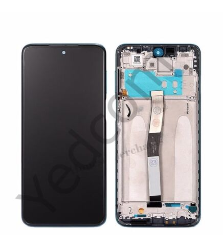 Xiaomi Redmi Note 9 Çıtalı Lcd Ekran ve Dokunmatik Komple Ekran Yüksek Kalite Mavi