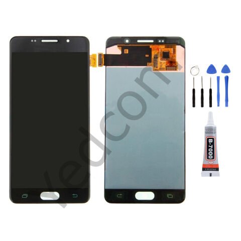 Samsung A5 2016 A510 Ekran Lcd Dokunmatik Tamir Seti Beraber Siyah
