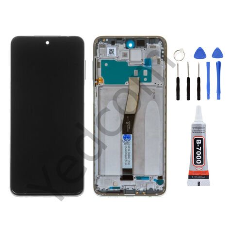 Xiaomi Redmi Note 9 Pro Çıtalı Ekran Lcd Dokunmatik Tamir Seti Beraber Beyaz