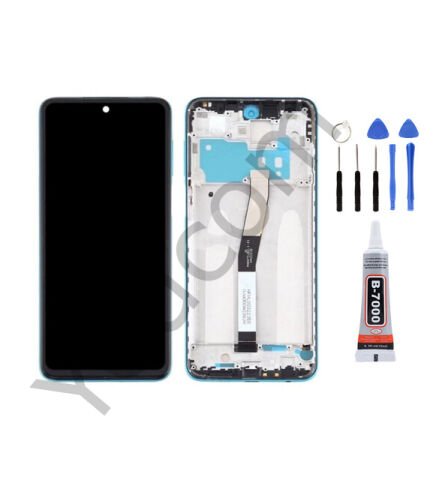Xiaomi Redmi Note 9 Pro Çıtalı Ekran Lcd Dokunmatik Tamir Seti Beraber Yeşil